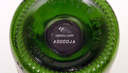 on bottle